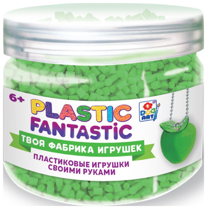 Пластик гранулированный 1 Toy Plastic Fantastic 95 г, зелёный Т20219 1 toy plastic fantastic кольца т20213