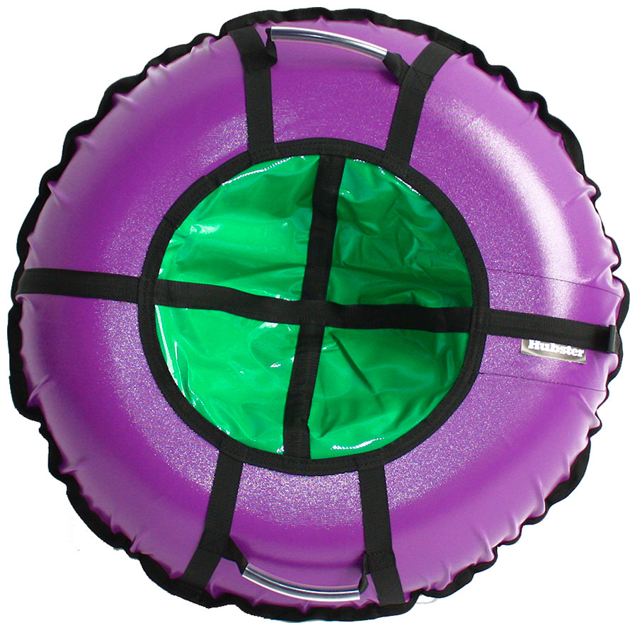 цена Тюбинг Hubster Ринг Pro фиолетовый-зеленый (100см)