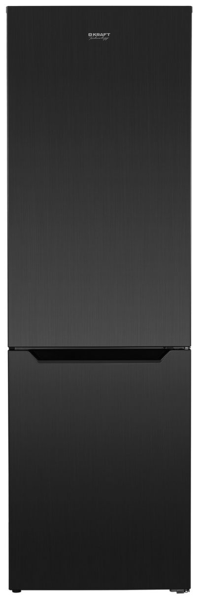 

Двухкамерный холодильник Kraft TNC-NF303D, Черный серебристый