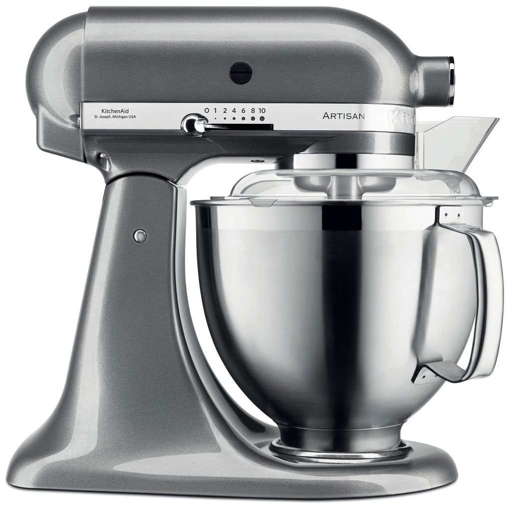 

Миксер планетарный KitchenAid 5KSM185PSEMS серебряный медальон, Серебристый