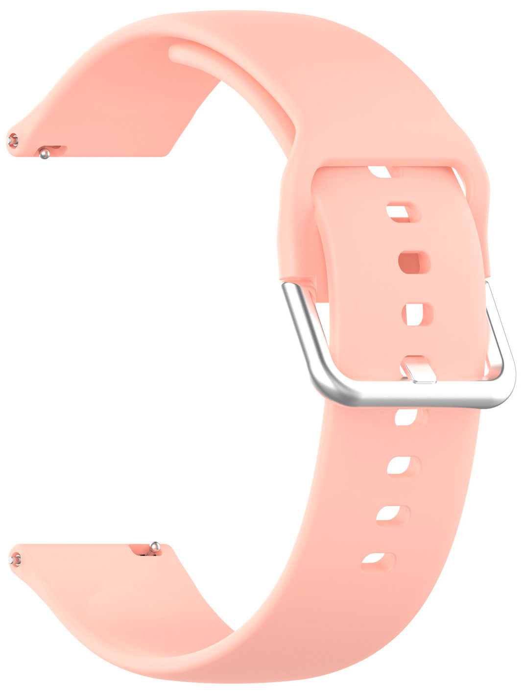 цена Ремешок для смарт-часов Red Line универсальный силиконовый, 22 mm, светло-розовый
