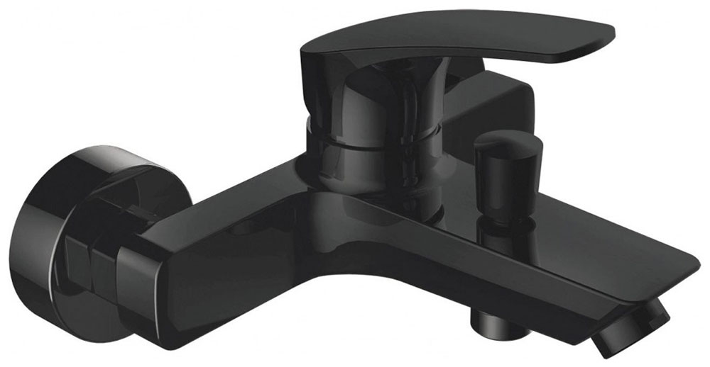 Изображение товара Смеситель для ванны с душем Aquanet Static Black AF330-20B черный