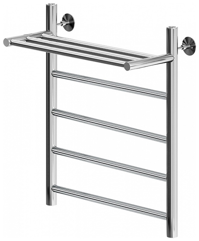 Изображение товара Полотенцесушитель водяной Aquanet Mauro 600x500 с полкой хром (00282320)