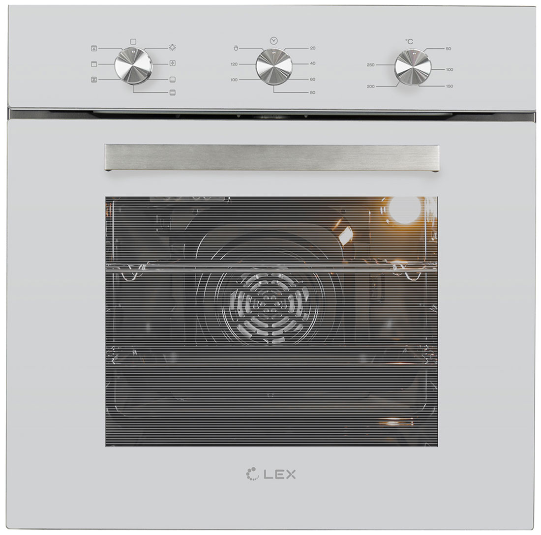 Изображение товара Электрический духовой шкаф LEX EDM 073 WH с грилем и конвекцией