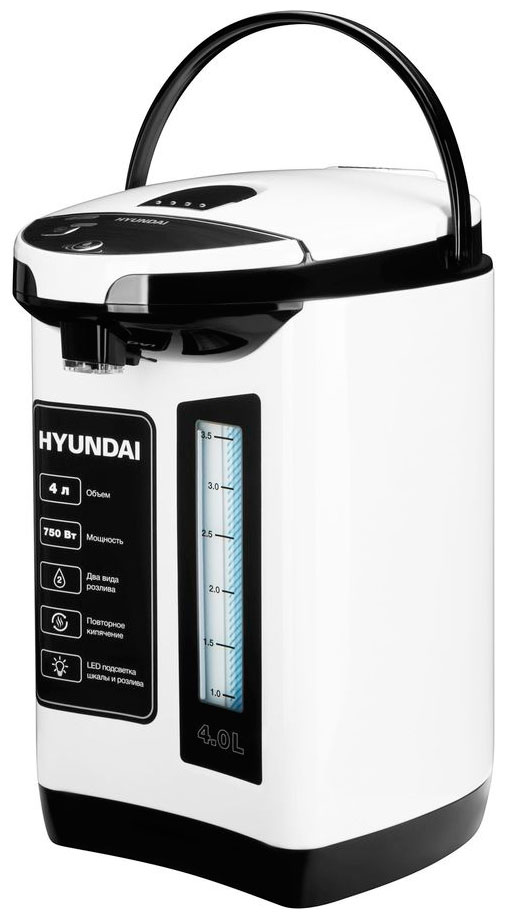 Термопот Hyundai HYTP-3840 белый/черный термопот hyundai hytp 4850 6л 750вт белый черный