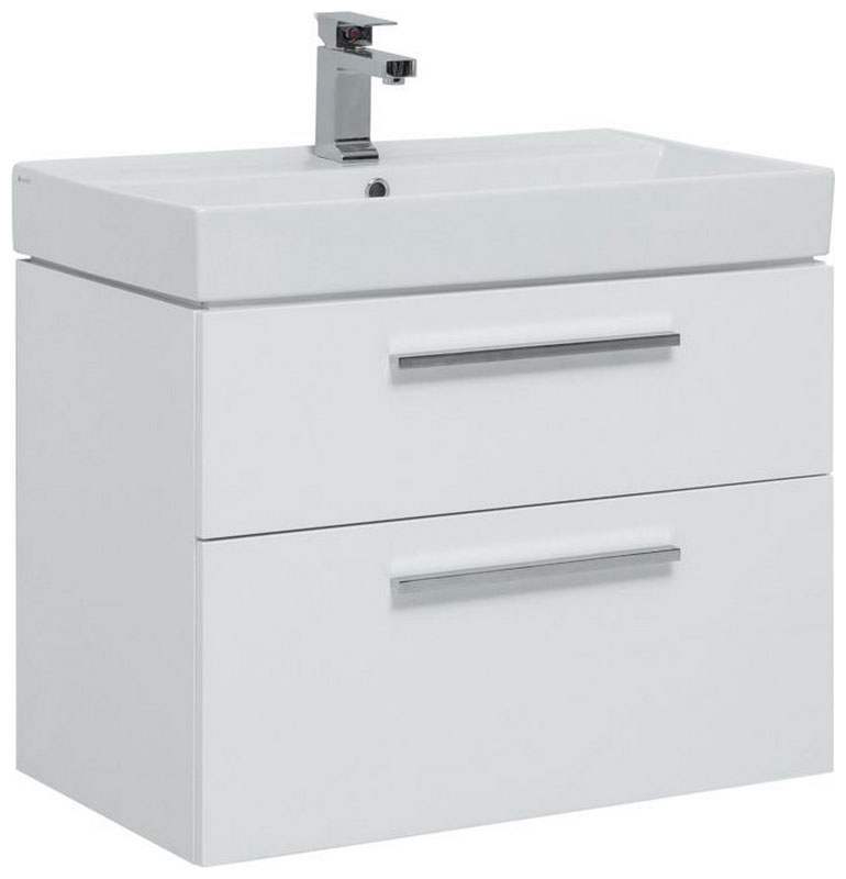 Изображение товара Тумба под раковину Aquanet Nova 75 (2 ящика) белый (00242262)