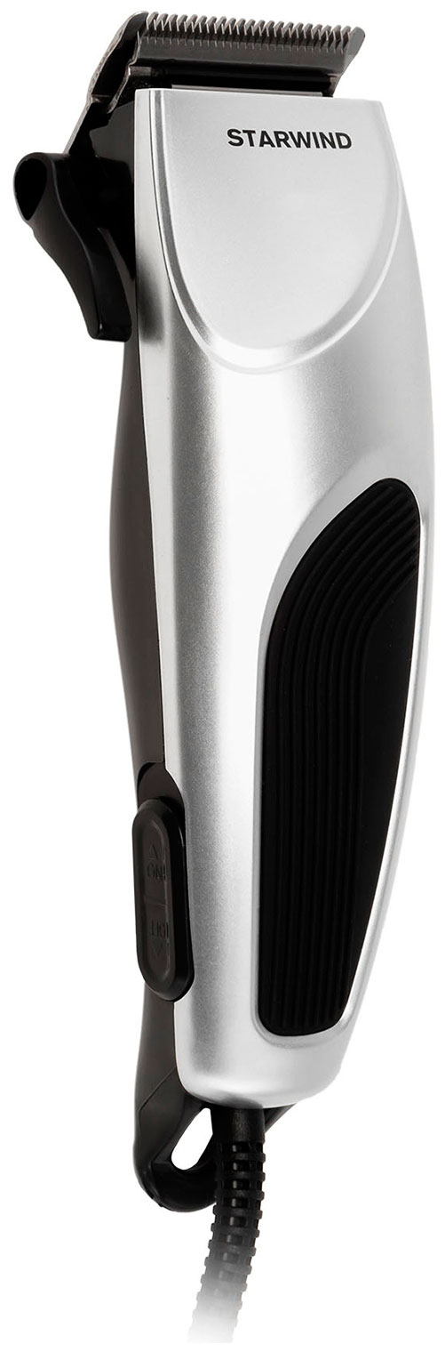Машинка для стрижки волос Starwind SHC 777 серебристый/черный выпрямитель starwind shc 7053 65вт черный черный макс темп 230с