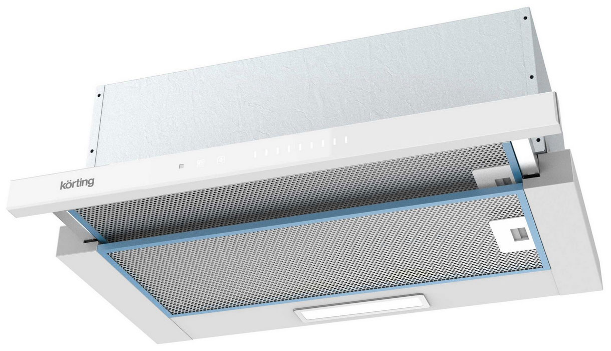 Изображение товара Выдвижная кухонная вытяжка Korting KHP 6975 GW белый телескопическая 900 м3/ч