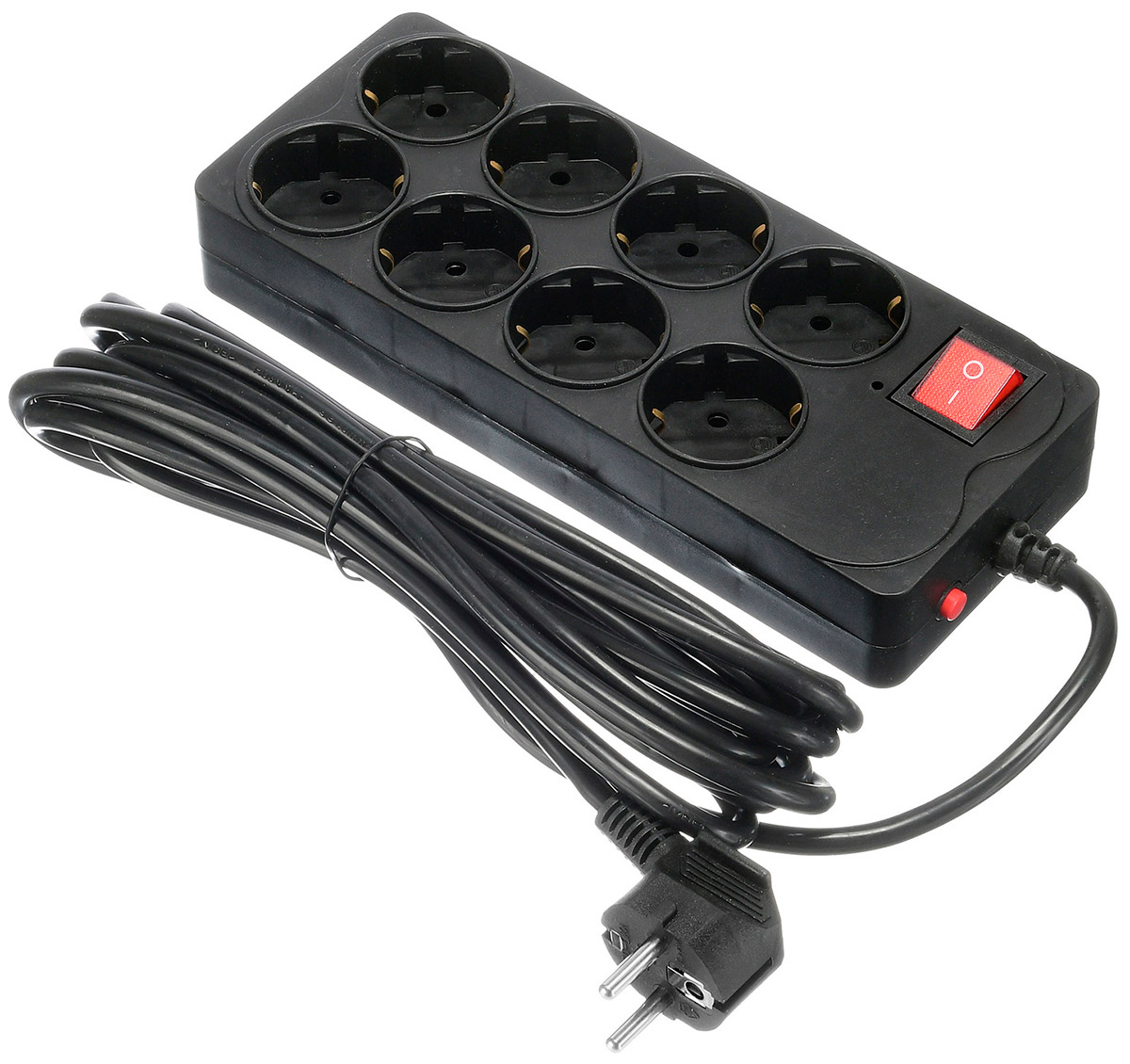 Изображение товара Сетевой фильтр Buro 800SH-1.8-B 1.8 м, 8 розеток, черный