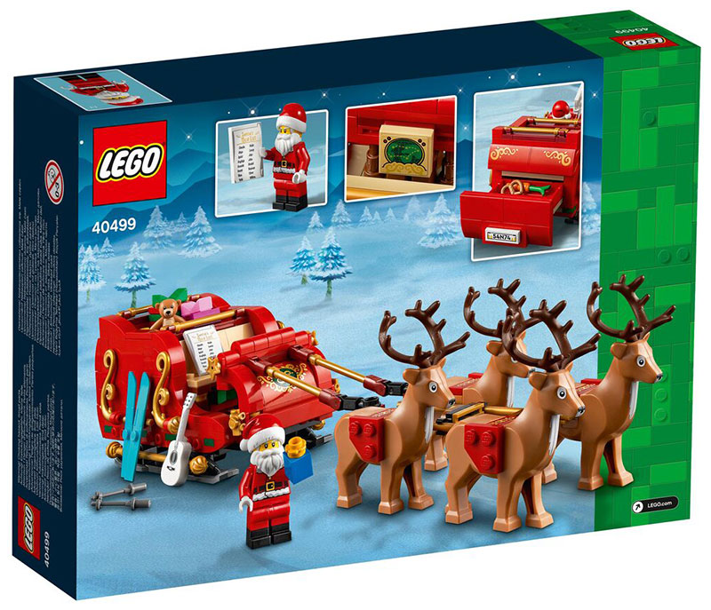 Конструктор Lego Сани Санты 40499 рождественские подарки этикетки сани санты inna marka