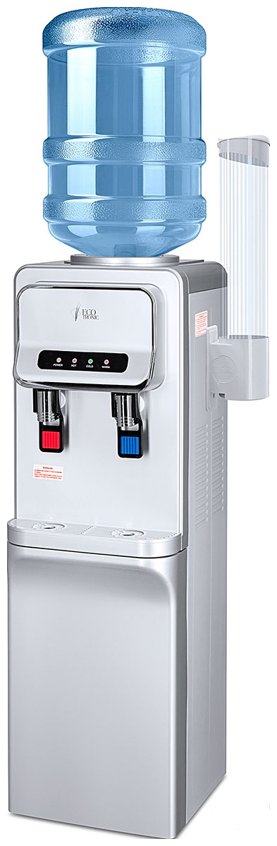 Изображение товара Кулер Ecotronic V32-LCE Серебристый Напольный с шкафчиком и электронным охлаждением