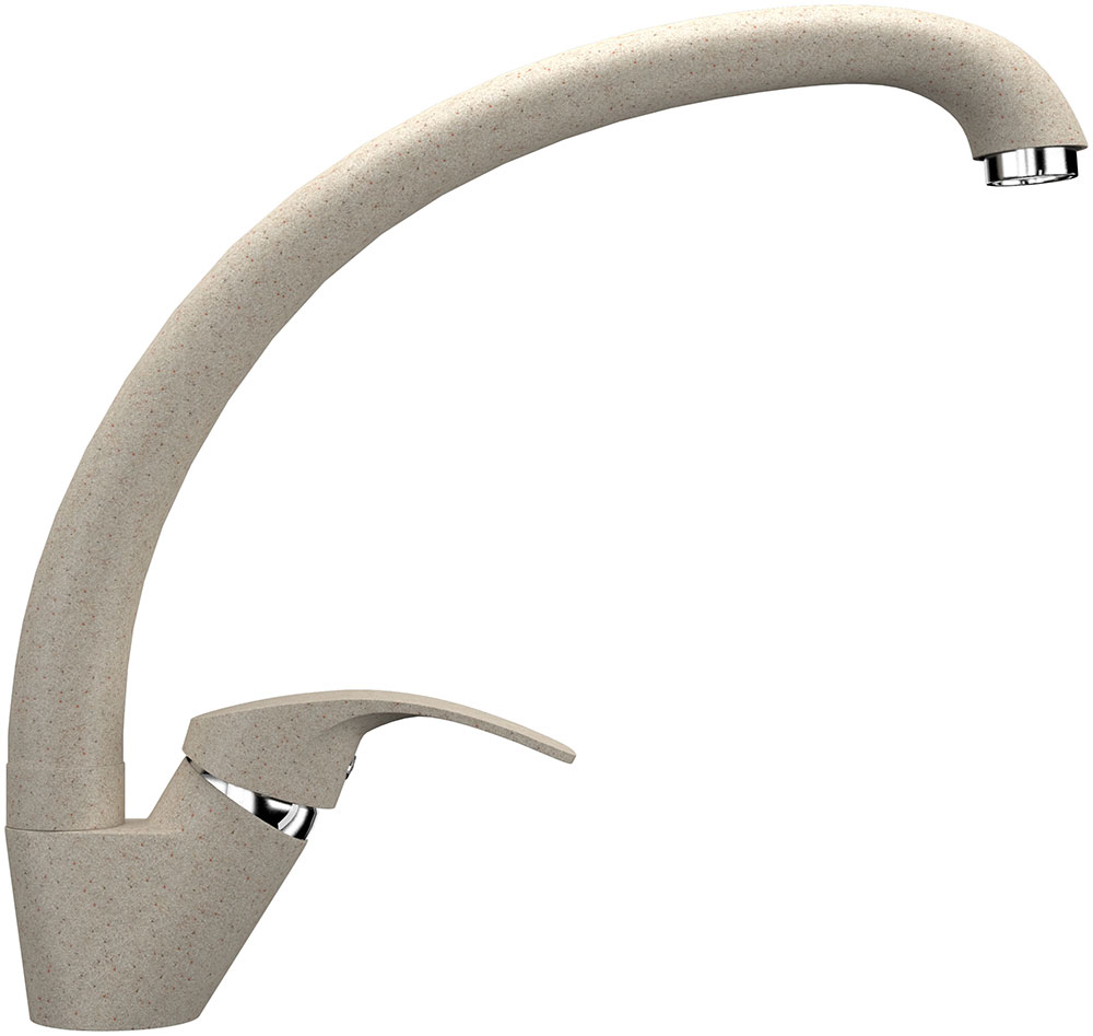 Изображение товара Смеситель для кухни Ulgran U-007 бежевый с поворотным изливом