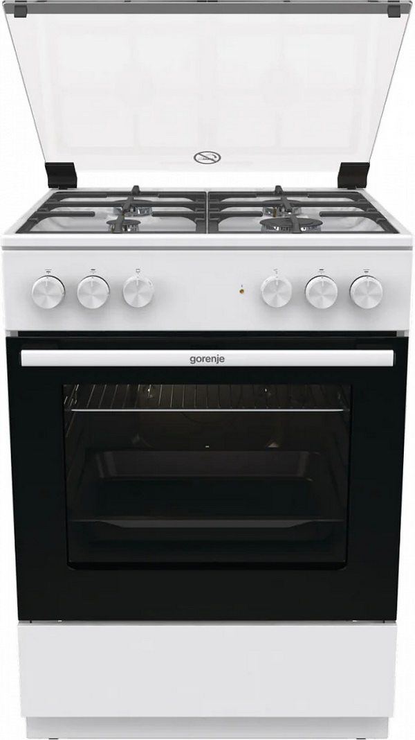 Изображение товара Комбинированная плита Gorenje GK6A20WF 4 газовые конфорки духовка 65 л белая