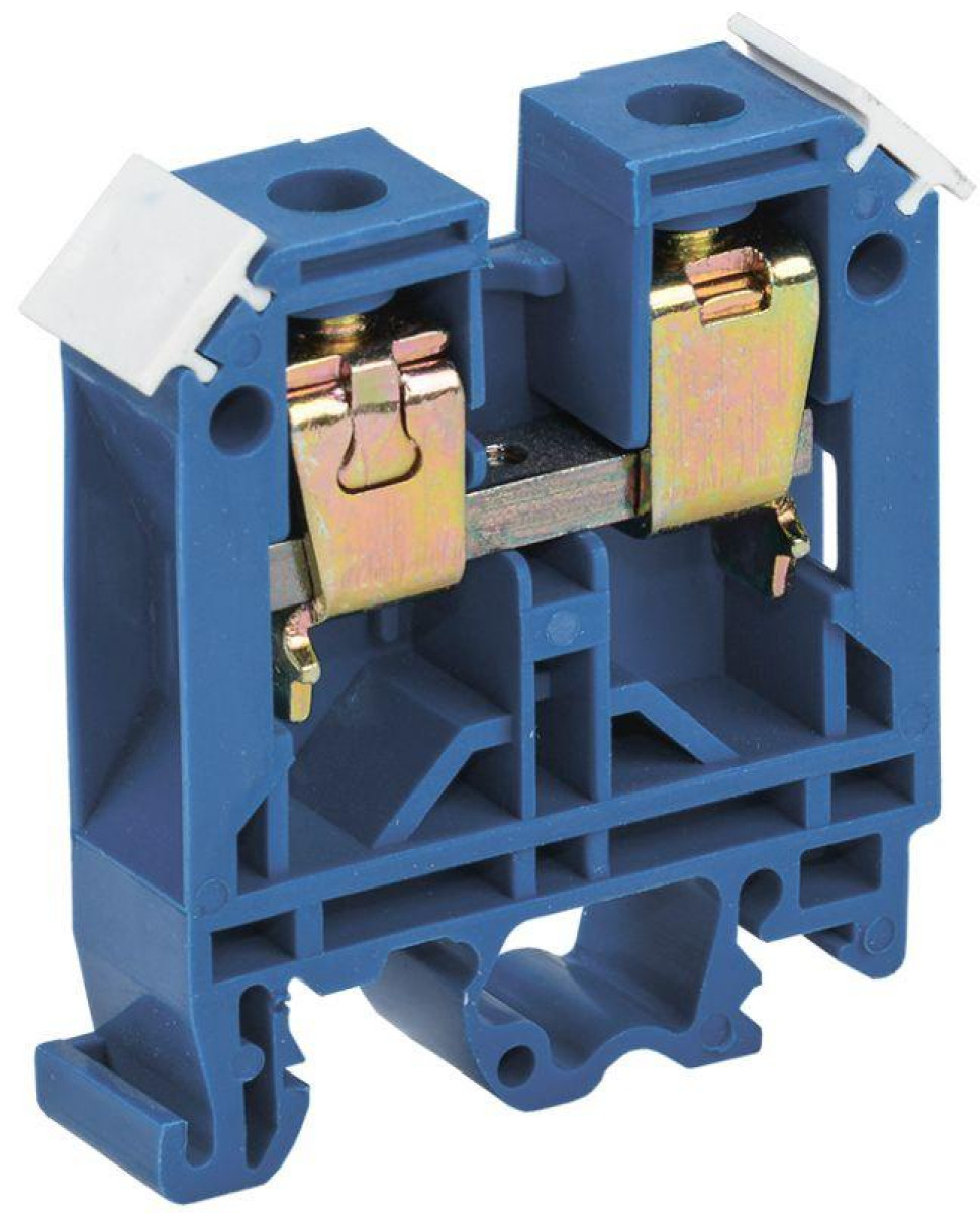 Изображение товара Изделия для электромонтажа IEK Зажим наборный ЗНИ-16кв.мм JXB100A синего цвета