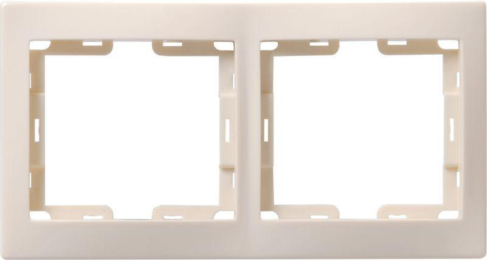 Изображение товара Рамки декоративные основания для ЭУИ IEK РГ-4-ККм горизонтальные кремовые