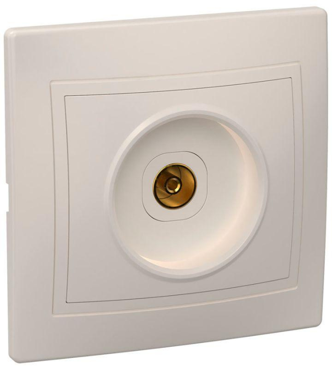 Изображение товара Розетка телевизионная IEK TV 1-м СП Кварта РТВ10-ККм IP20 кремовая