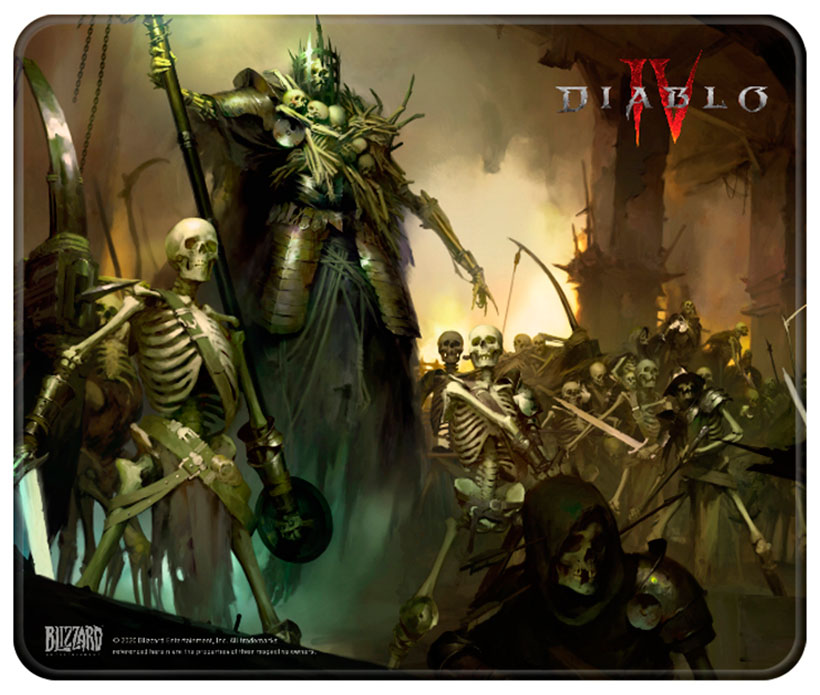 игровой коврик diablo blizzard diablo iv skeleton king l Коврик для мышек Blizzard Diablo IV Skeleton King L