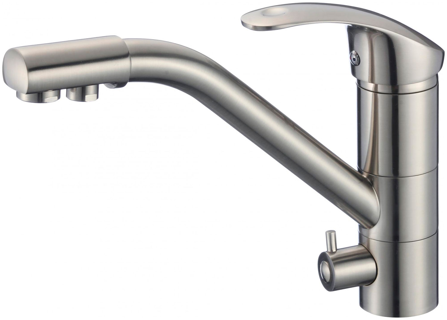 Изображение товара Смеситель для кухонной мойки с фильтром питьевой воды Savol S-L1321L сатин латунь