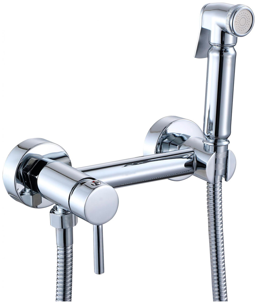 Изображение товара Смеситель с гигиеническим душем Savol S-FXQ004 хром для ванны монтаж на стену