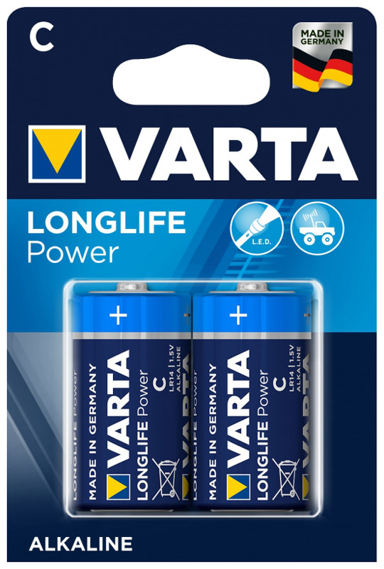 Батарейка VARTA LONGL. POWER C бл.2 цена и фото