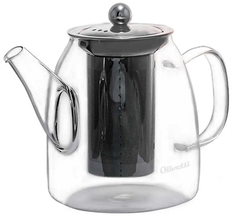 Изображение товара Чайник Olivetti GTK071 из термостойкого стекла 700 мл для всех плит кроме индукционных
