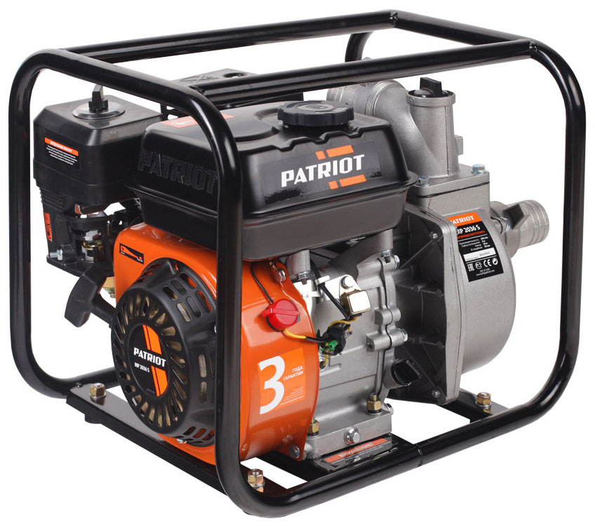 Изображение товара Насос Patriot MP 2036 S бензиновая мотопомпа для воды 36 м3/ч 30 м