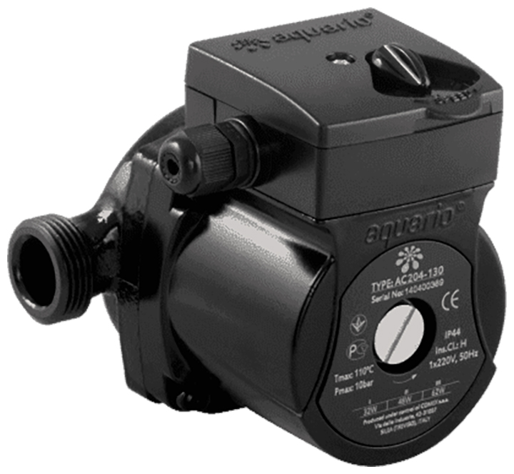 Изображение товара Насос Aquario AC 256-130 циркуляционный для систем отопления, 100 Вт, 3 м3/ч