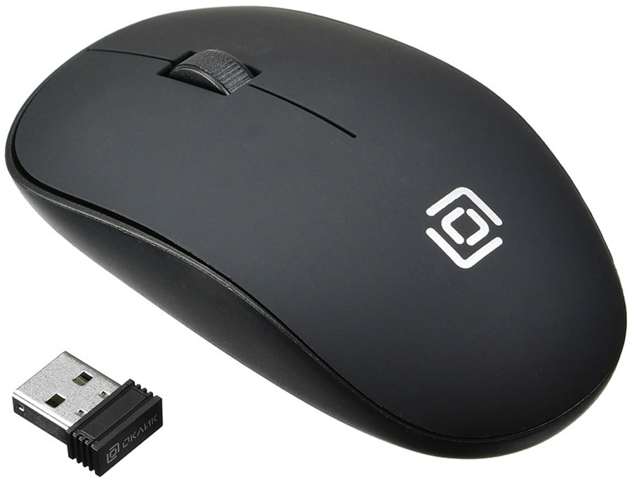 цена Беспроводная мышь Oklick 515MW черный оптическая (1200dpi) беспроводная USB (2but)