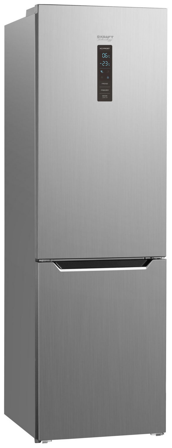 Изображение товара Двухкамерный холодильник Kraft TNC-NF402X с No Frost и 357л