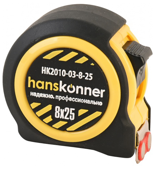Изображение товара Рулетка Hanskonner HK2010-03-8-25 профессиональный измерительный инструмент