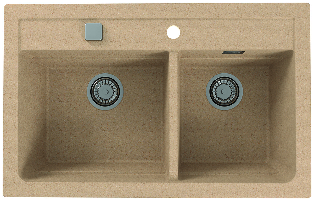 

Кухонная мойка Alveus ALVEUS GRANITAL ATROX 50 BEIGE - G55 с сифоном 1132822 (1132000), Бежевый