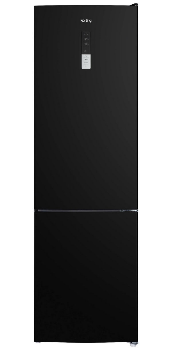 Изображение товара Двухкамерный холодильник Korting KNFC 62370 N электроника No Frost A+ черный