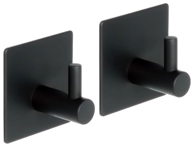 Изображение товара Крючок Fixsen одинарный - 2 штуки, черный, Equipment (FX-560A)