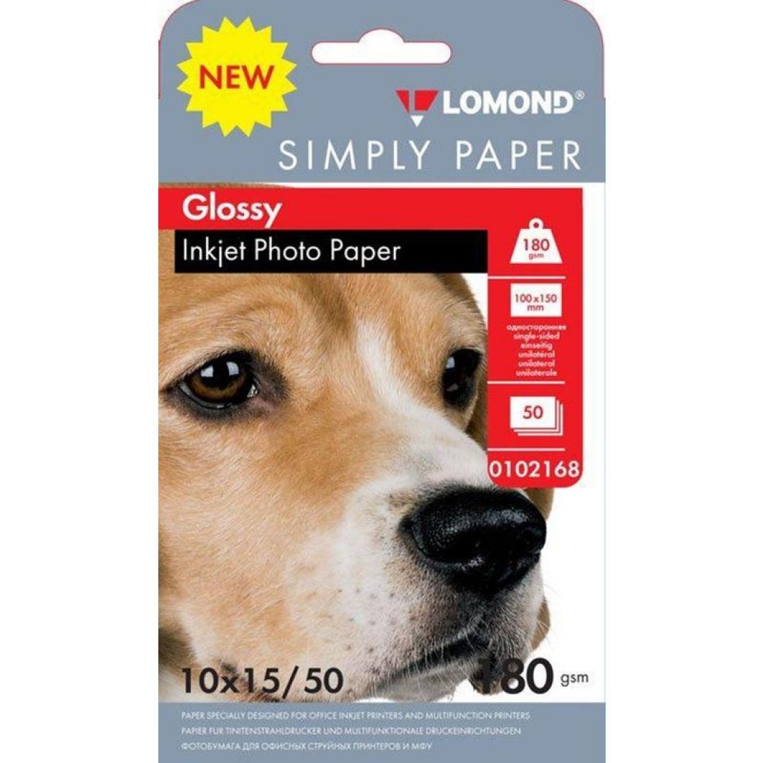 Изображение товара Бумага Lomond Simply 0102168 10x15 см 180 г/м2 для струйной печати