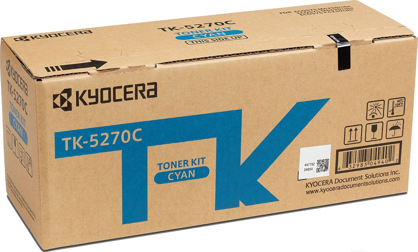 Изображение товара Картридж лазерный Kyocera TK-5270C голубой 6000 страниц для M6230cidn M6630cidn P6230cdn