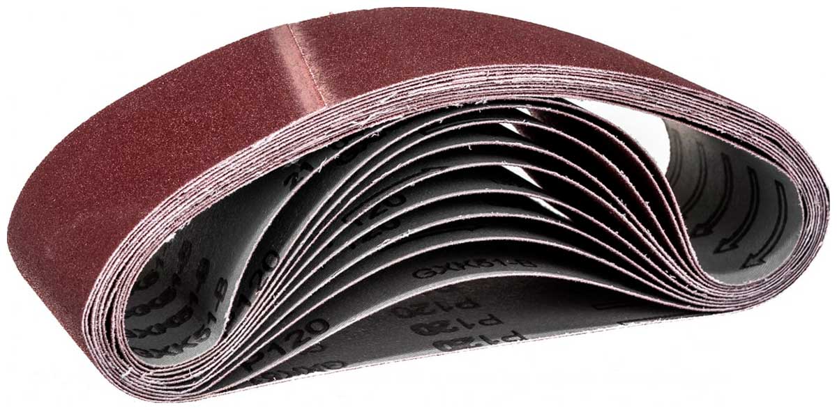 Изображение товара Шлифовальная лента Sturm 76x533 зерно 120, 10 шт, увеличенный ресурс