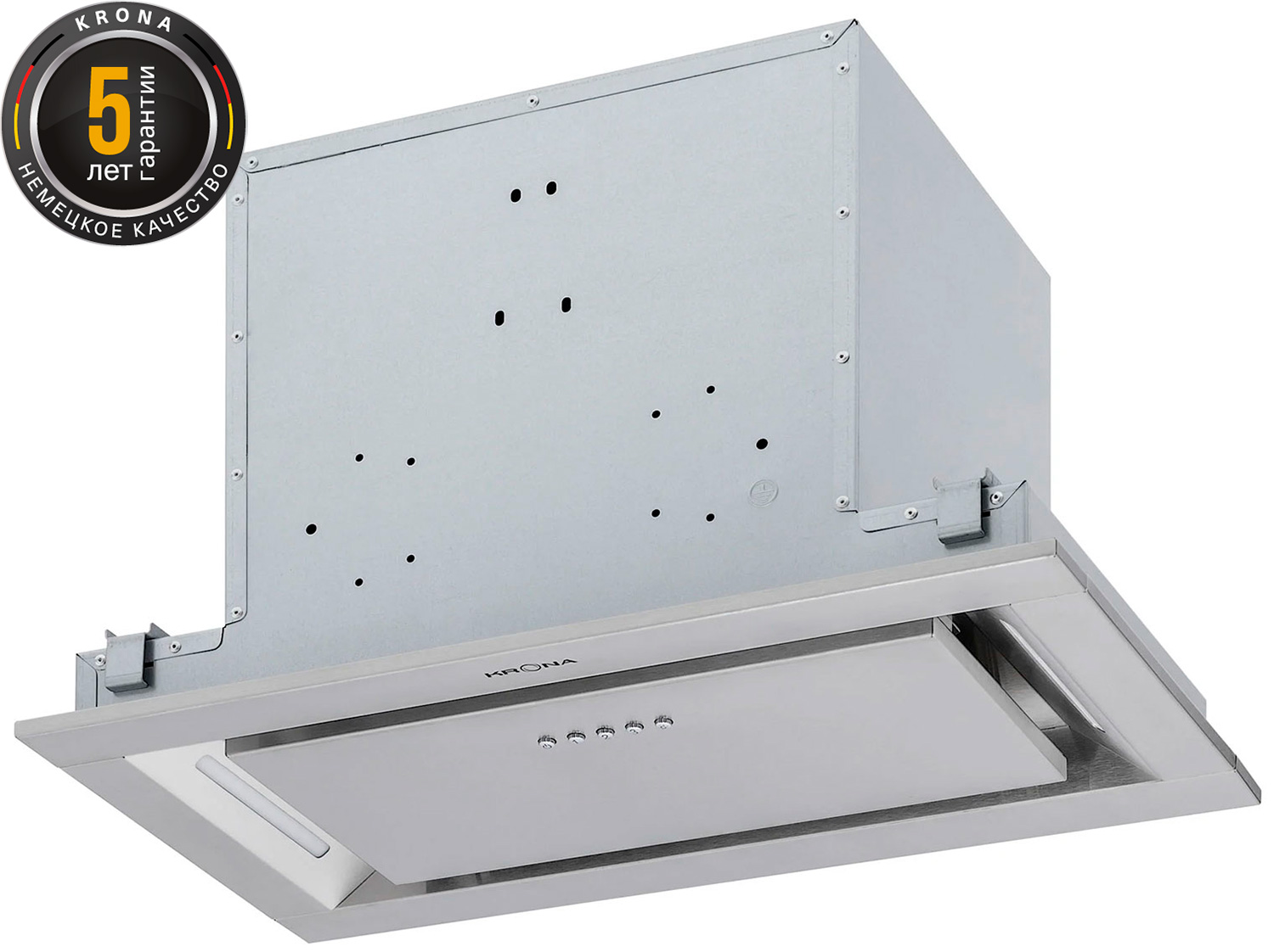 Изображение товара Вытяжка Krona SELINA 600 PRM INOX 3P скрытая нержавеющая сталь 1000 м3 ч