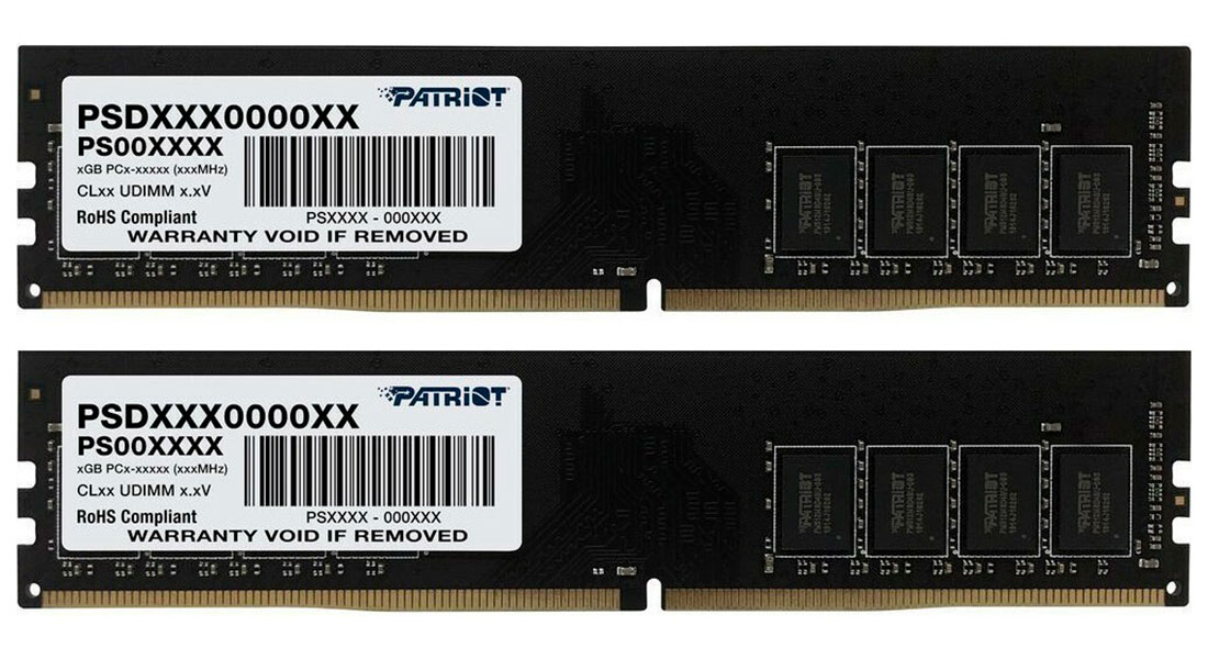 Изображение товара Оперативная память Patriot Memory DDR4 32GB (2x16GB) 3200MHz Signature Premium (PSD432G3200K)