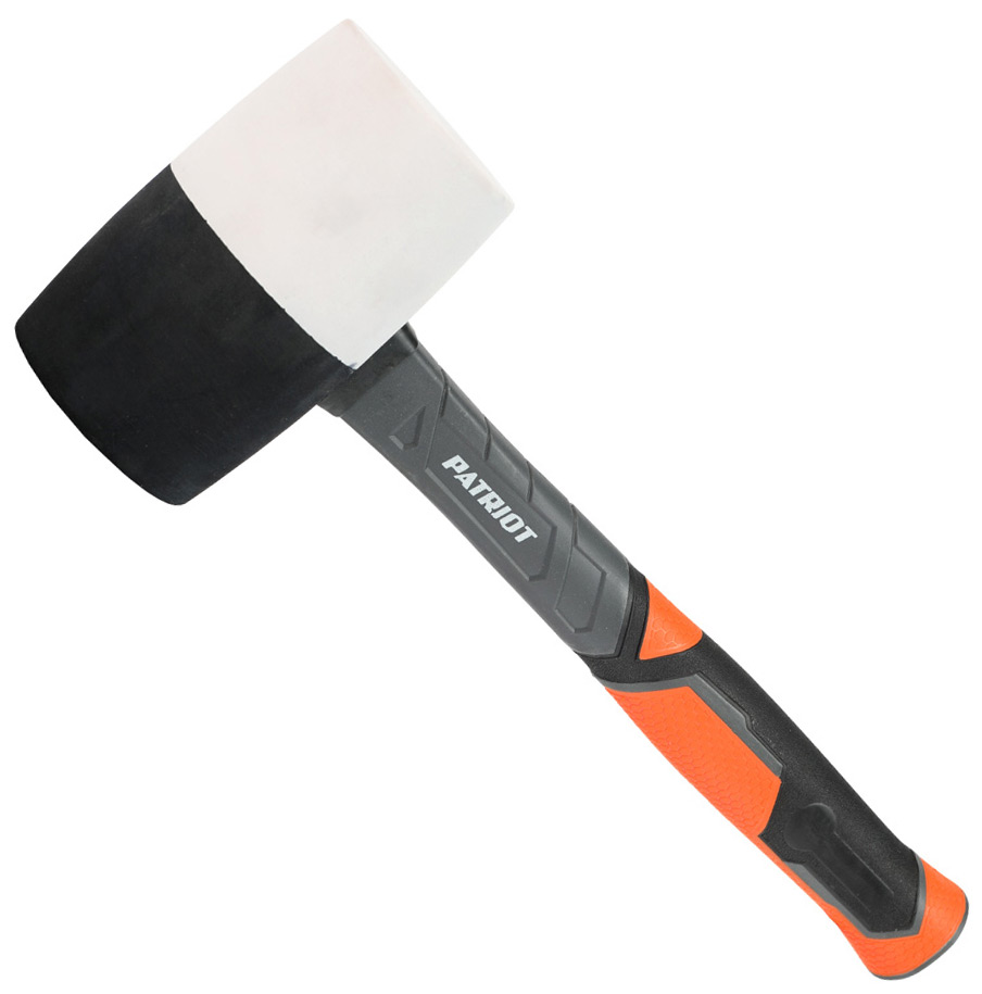 Изображение товара Киянка Patriot RMF-680BW, черно-белая, с фиберглассовой рукояткой, 680 г