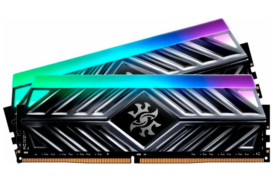 Изображение товара Оперативная память Adata DDR4 16Gb (2x8Gb) 3200MHz XPG SPECTRIX D41 RGB Grey (AX4U32008G16A-DT41)