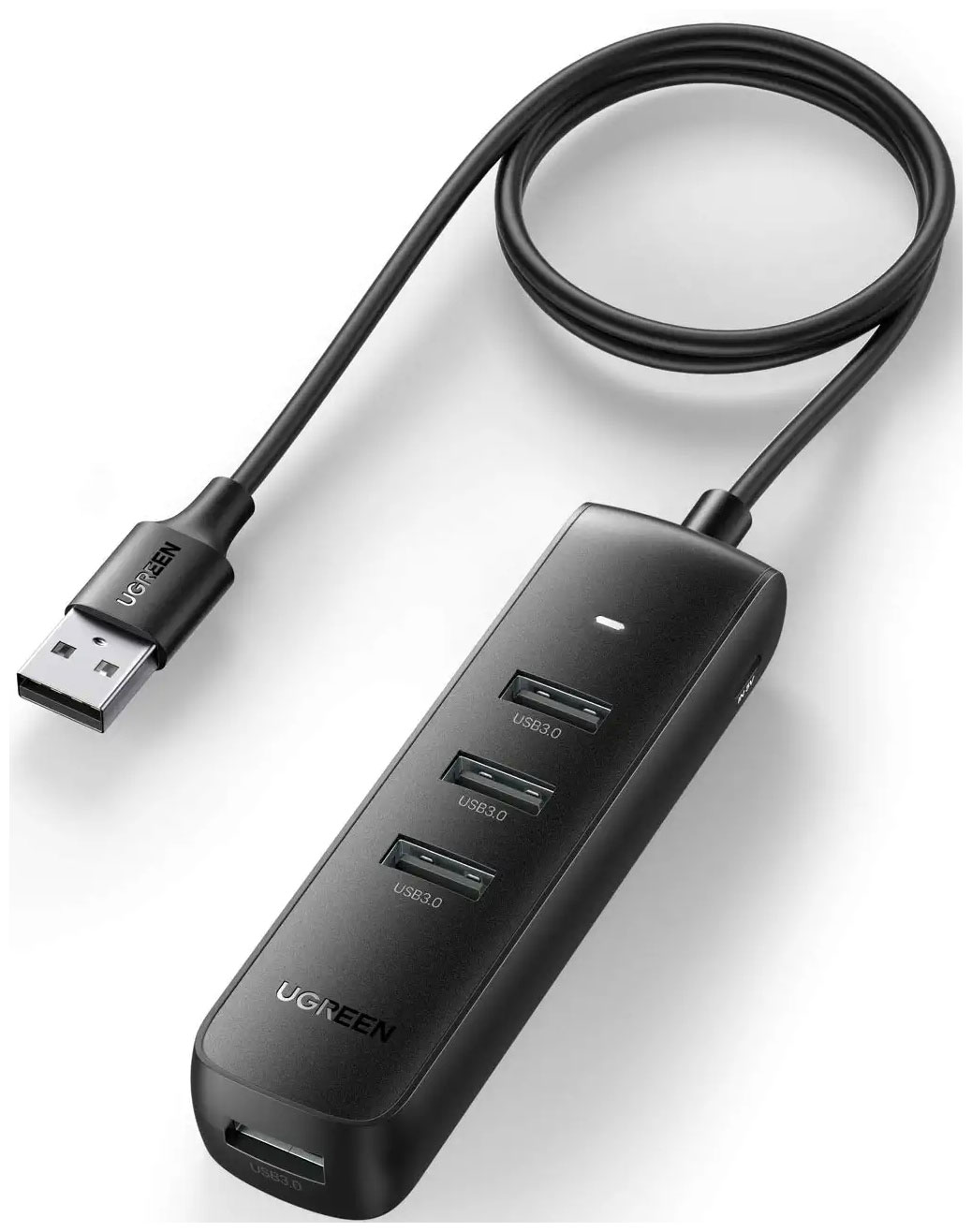 Изображение товара Разветвитель и хаб Ugreen CM416, USB-A 3.0 x 4, 1 м, черный (80657)