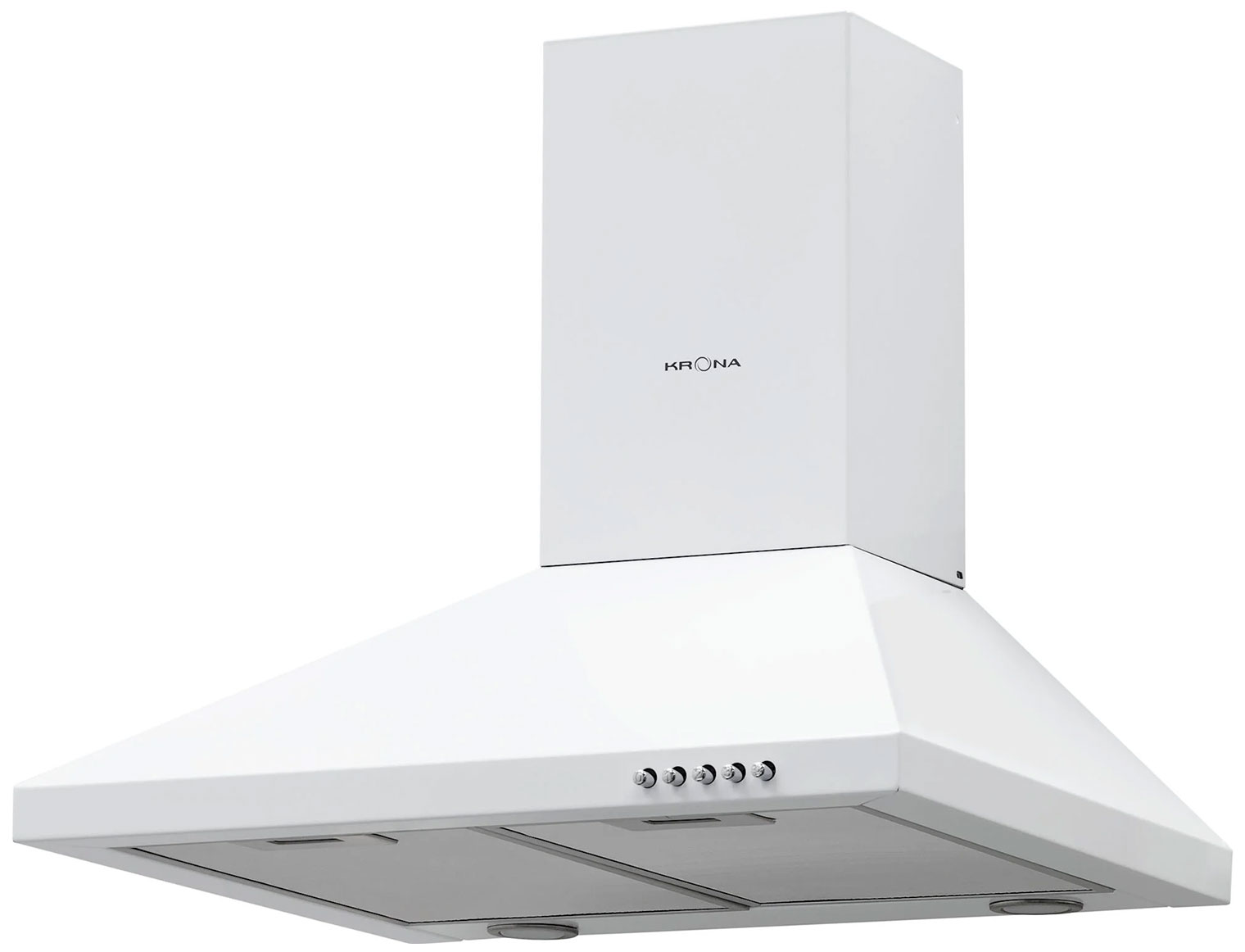 Изображение товара Вытяжка кухонная Krona BRIEF 500 WHITE PB с мощностью 910 м3/ч и LED освещением