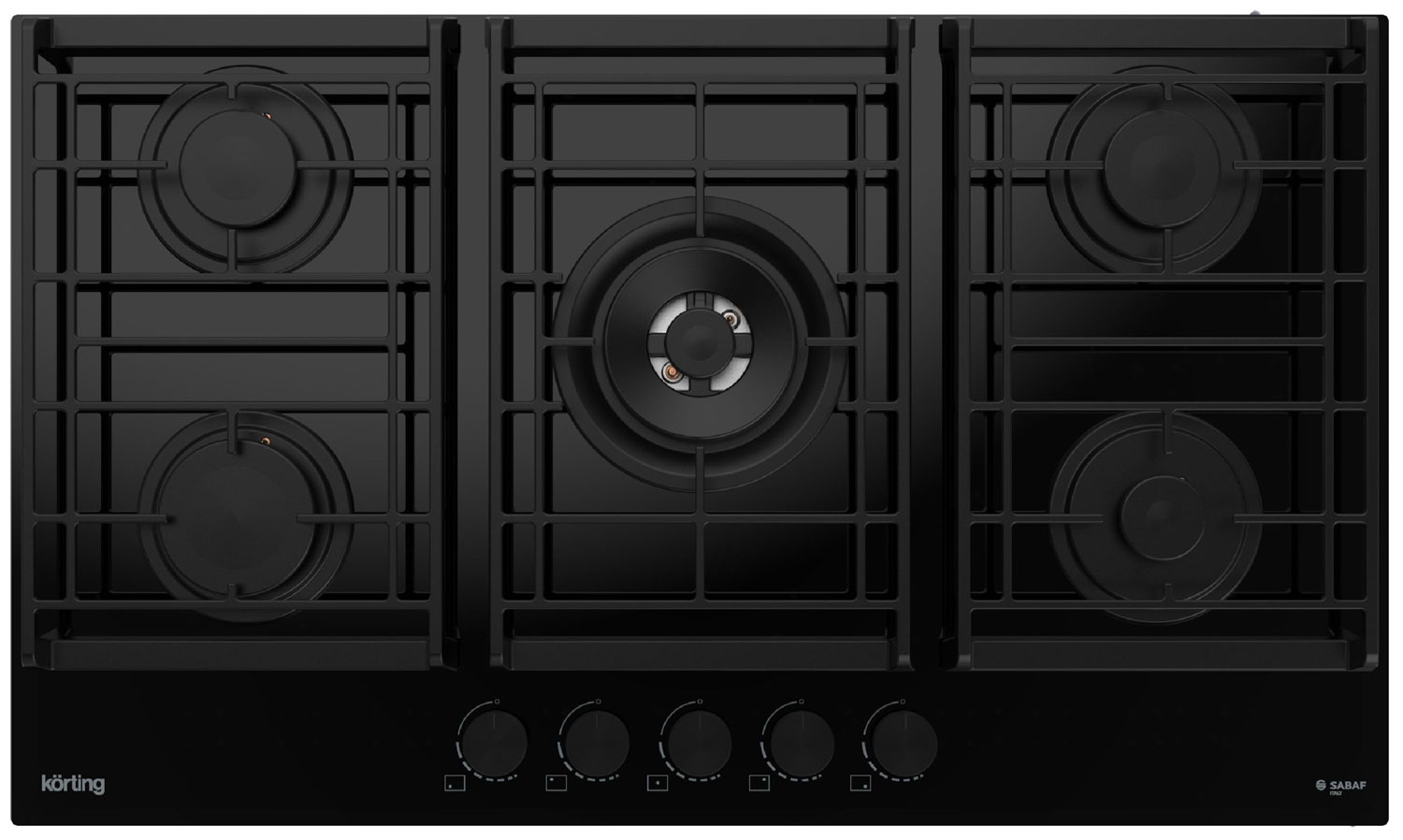 

Газовая варочная панель Korting HGG 9955 CTN, Черный