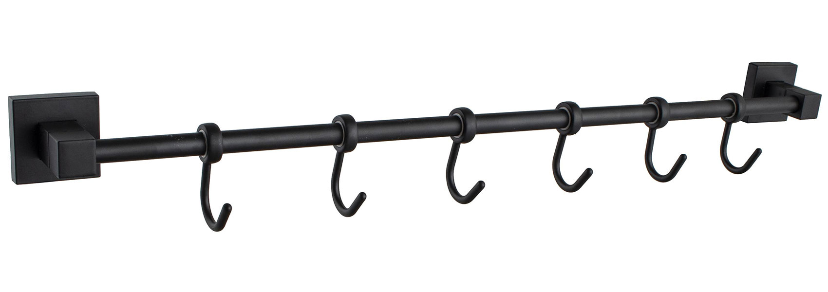 Изображение товара Планка с крючками для полотенец D-Lin D222/черный (D288222-6)