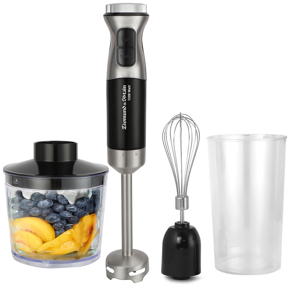 

Погружной блендер Zigmund & Shtain BH-241 M, Черный/стальной