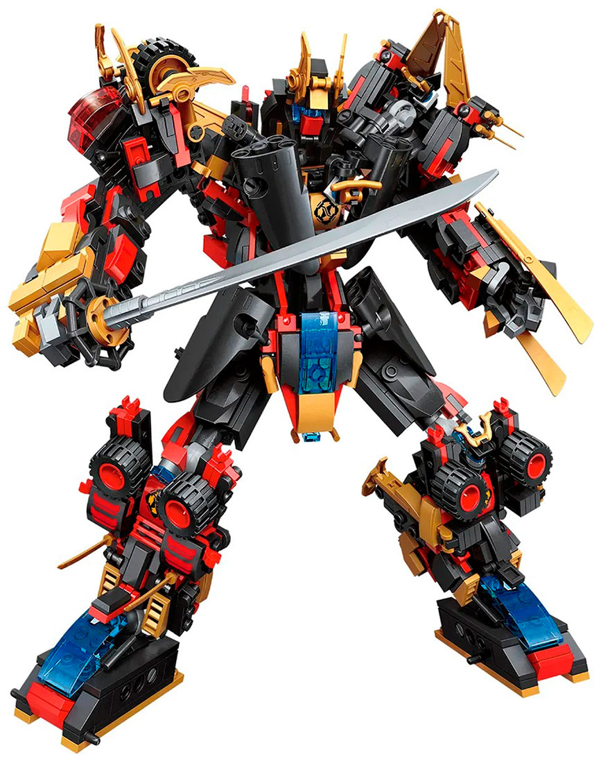 Изображение товара Конструктор Toy Blockformers Мегасамурай 6 шт. Трансформеры для детей 6+