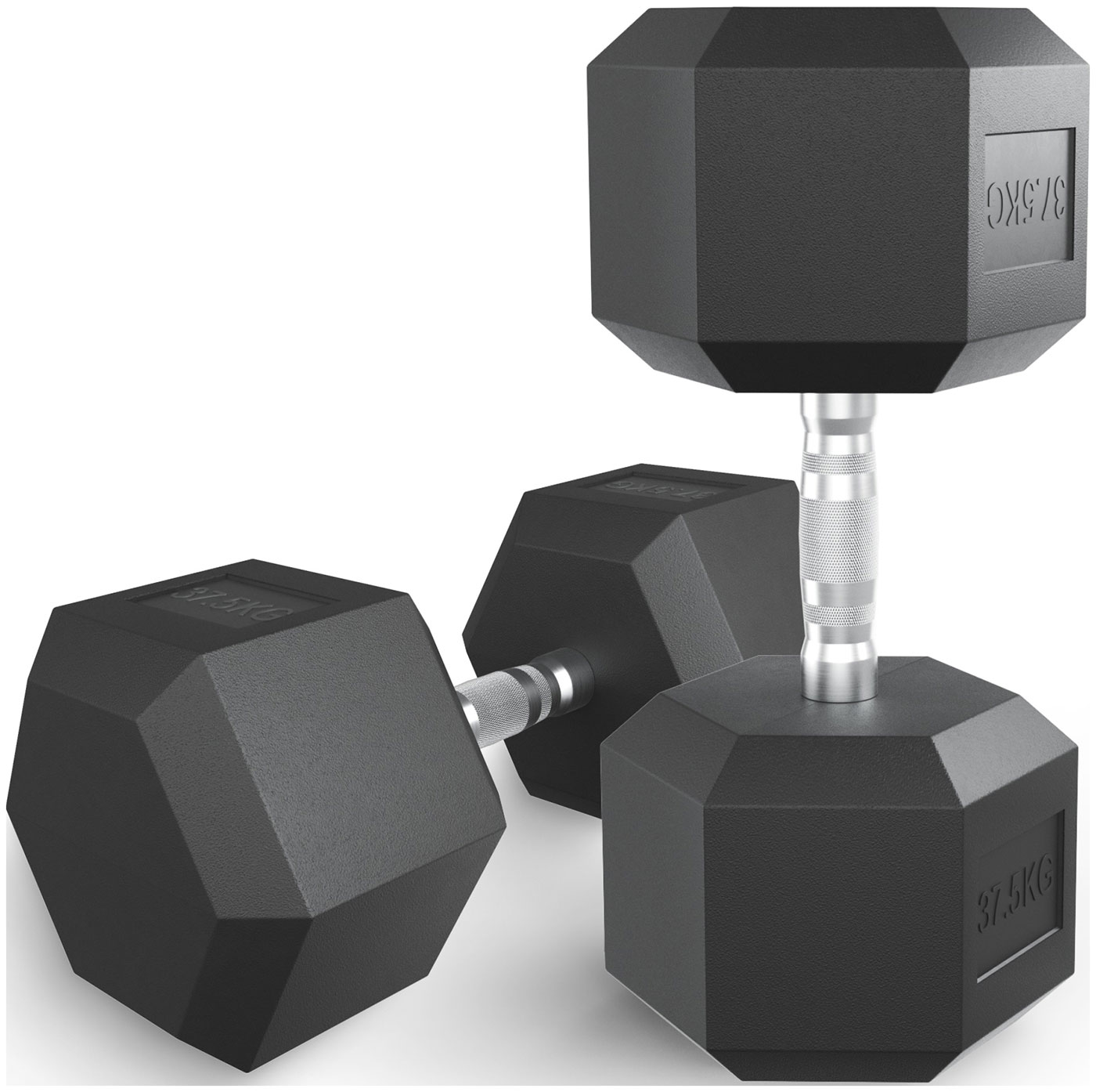 Изображение товара Гантель гексагональная Unix Fit обрезиненная, 37.5 кг