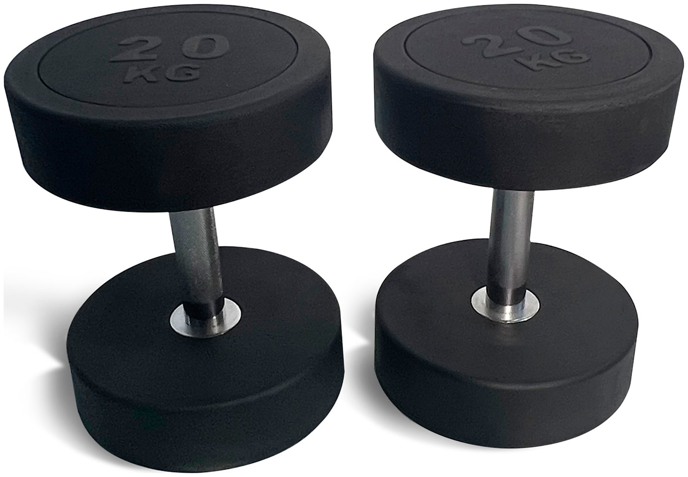 Изображение товара Гантель Unix Fit PRO круглая 20 кг обрезиненная для силовых тренировок