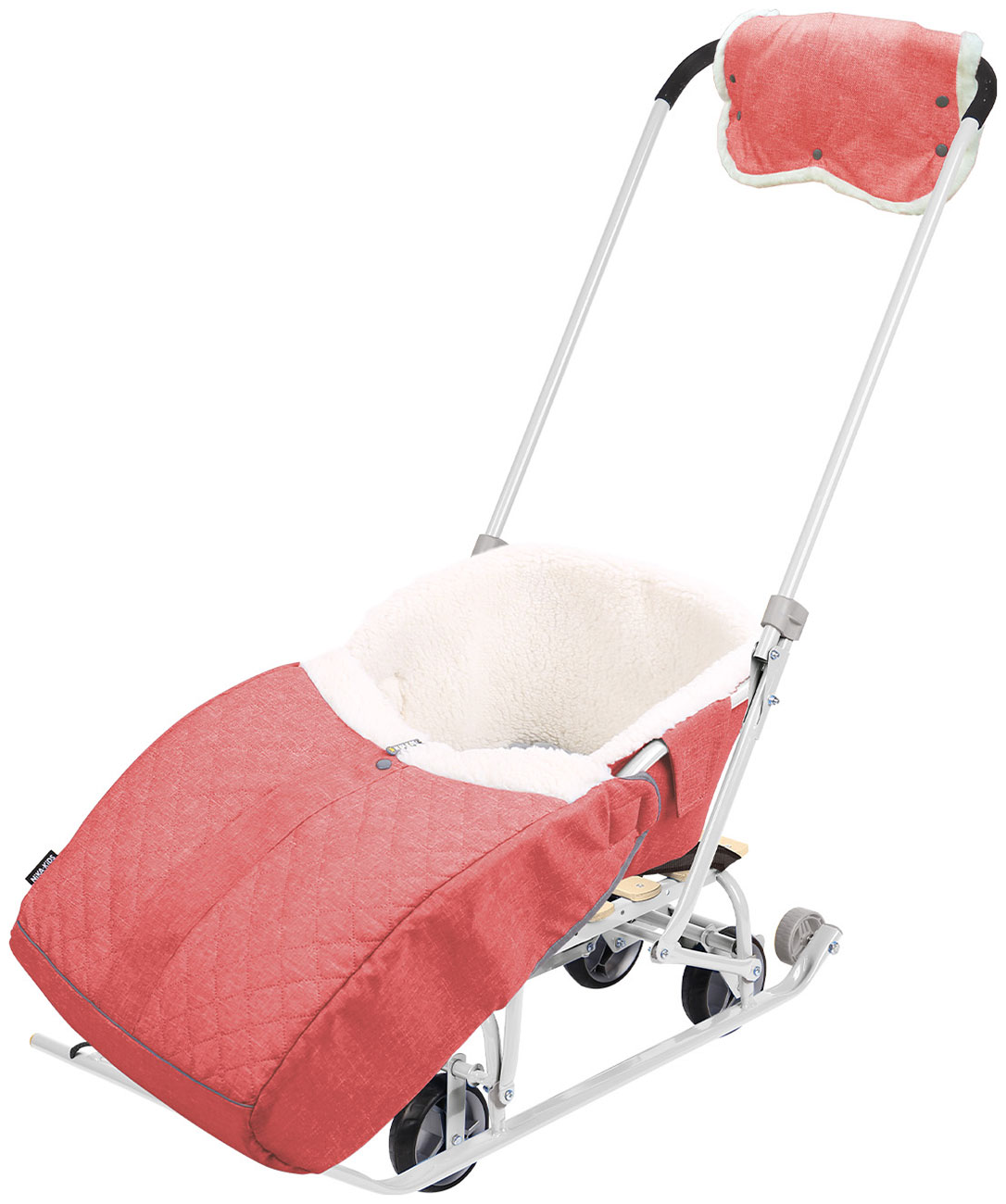 

Санки Ника Игрушка "Nikki 3Н" с набором аксессуаров N3H, красный в джинсовом стиле