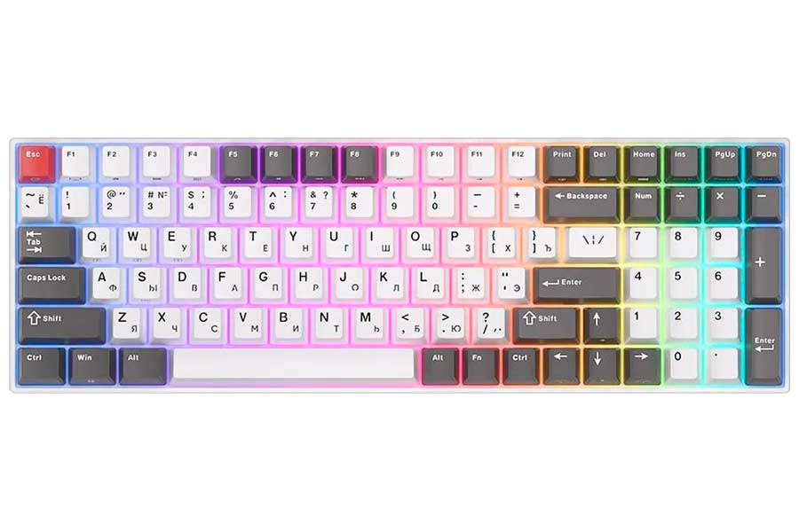 Изображение товара Механическая клавиатура Royal Kludge RK100 с RGB подсветкой и Bluetooth